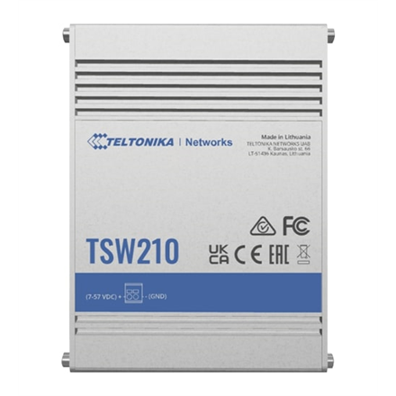 Komutatorius Teltonika  Switch  TSW210  Unmanaged  Wall mountable  Gigabit Ethernet (copper) po