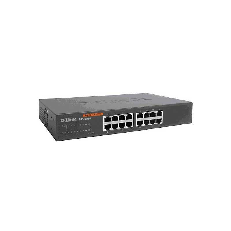 Komutatorius D-Link 16-Port Gigabit Unmanaged Desktop Switch DGS-1016D Unmanaged Desktop