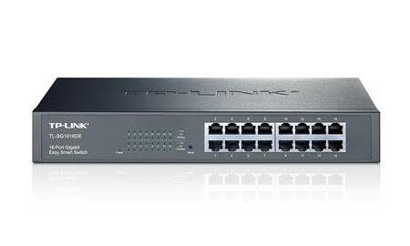 Komutatorius TP-LINK  Switch  TL-SG1016DE  Web Managed  Rackmountable  Gigabit Ethernet (copper