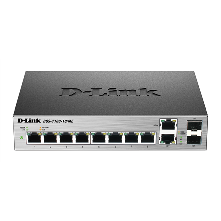 Komutatorius D-Link  Metro Ethernet Switch  DGS-1100-10/ME  Managed L2  Desktop  Gigabit Ethern