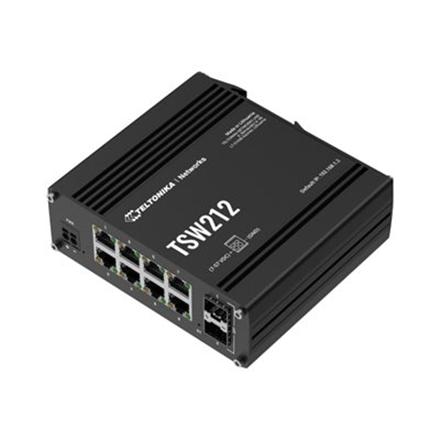 Komutatorius Teltonika Switch, 8 ports  TSW212  L2 managed  Wall-mountable  SFP ports quantity 2