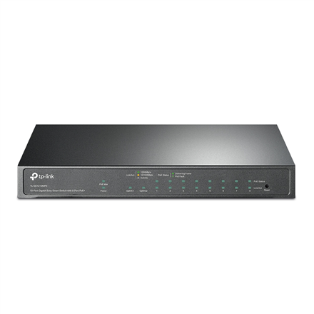 Komutatorius TP-LINK 10-Port Gigabit Easy Smart/8-Port PoE+ TL-SG1210MPE PoE