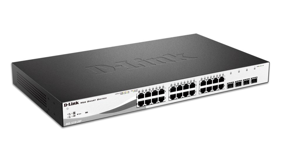 Komutatorius D-Link  Switch  DGS-1210-28MP  Web Management  Rack mountable  Gigabit Ethernet (c