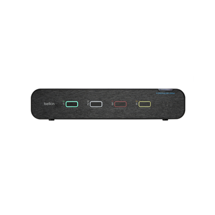 Komutatorius Belkin Universal 2nd Gen Secure KVM Switch, 4-Port, Dual Head, No CAC