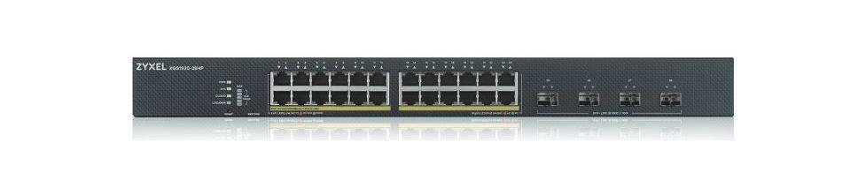 ZYXEL XGS1930-28HP, 28 PORT SMART MANAGED POE SWITCH, 24X GIGABIT POE AND 4X 10G SFP+, HYBIRD MODE,