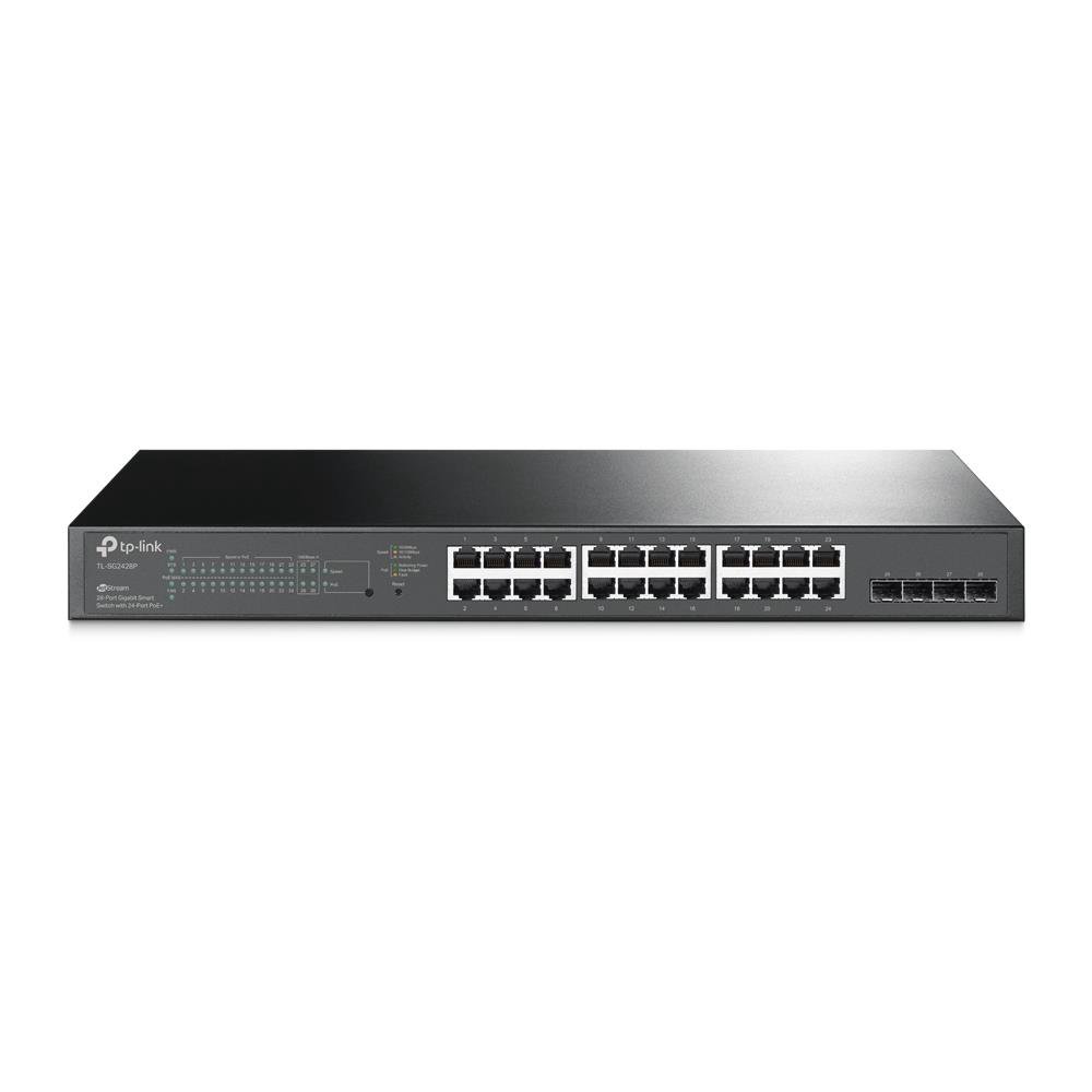 Komutatorius TP-LINK  JetStream 28-Port Gigabit Smart Switch  TL-SG2428P  Web Managed  Rackmount