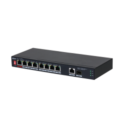 10 prievadų komutatorius PFS3110-8ET1GT1GF-96, 8PoE, Gigabit uplink