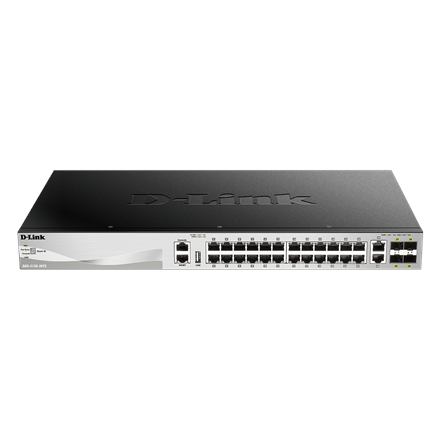 Komutatorius D-Link DGS-3130-30TS Switch Managed L2+, Rack mountable, 1 Gbps (RJ-45) ports quantity