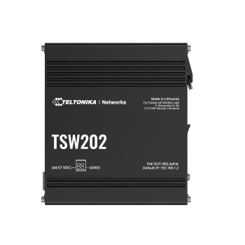 Komutatorius Teltonika Switch, 8 ports  TSW202  L2 managed  Wall-mountable  SFP ports quantity 2