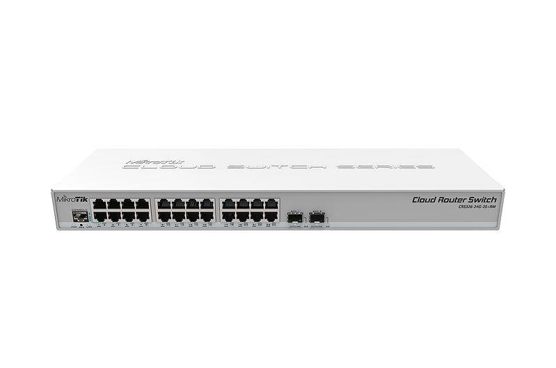 Komutatorius MikroTik CRS326-24G-2S+RM