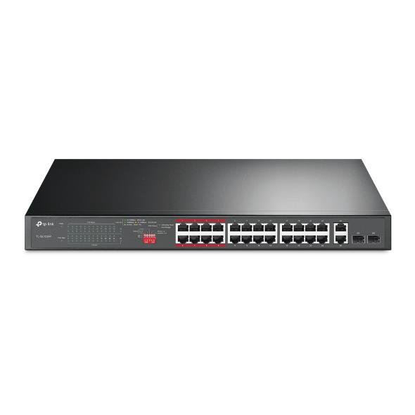 Komutatorius TP-LINK 24-Port Gigabit Switch TL-SL1226P	 10/100/1000 Mbps (RJ-45), Unmanaged, Rackmou
