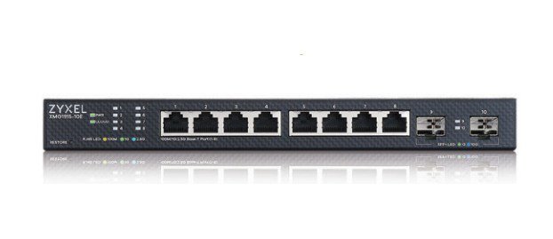 ZYXEL XMG1915-10E, 8-PORT 2.5GBE, 2 SFP+ SMART SWITCH, HYBRID MODE, STANDALONE OR NEBULAFLEX CLOUD