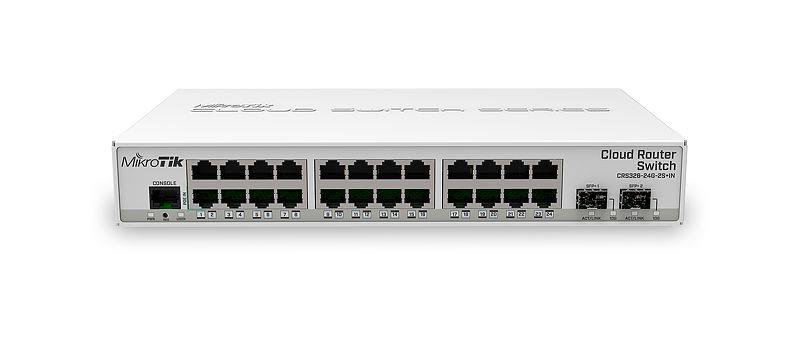 Komutatorius MikroTik CRS326-24G-2S+IN