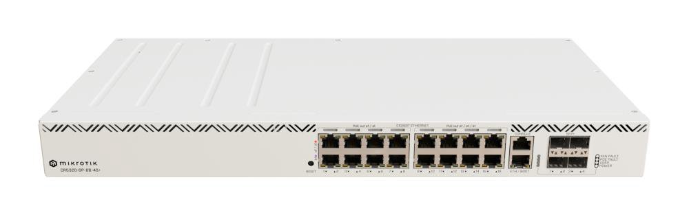 Komutatorius Cloud Router Switch  CRS320-8P-8B-4S+RM with RouterOS v7, 2U rackmount Enclosure  No