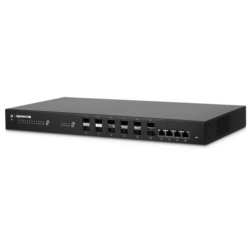 Komutatorius Ubiquiti EdgeSwitch ES-16-XG Managed, Desktop, 1 Gbps (RJ-45) ports quantity 4, SFP+ po