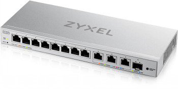 ZYXEL XGS1250-12 V2, 12-PORT GIGABIT WEBMANAGED DESKTOP SWITCH WITH 8 PORT 1G + 3-PORT MULTIGIG 1/2.