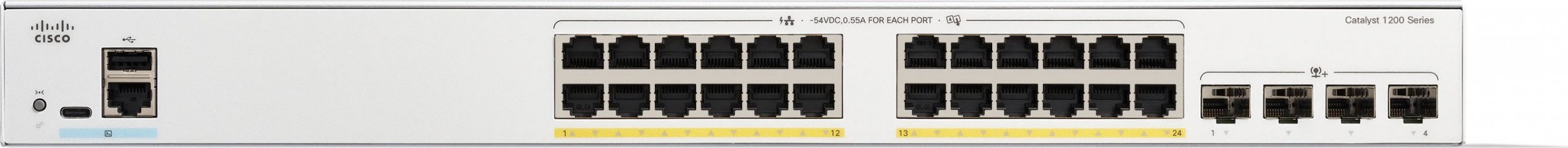 Switch Cisco Cisco Catalyst 1200 24p GE PoE 4x10G SFP+