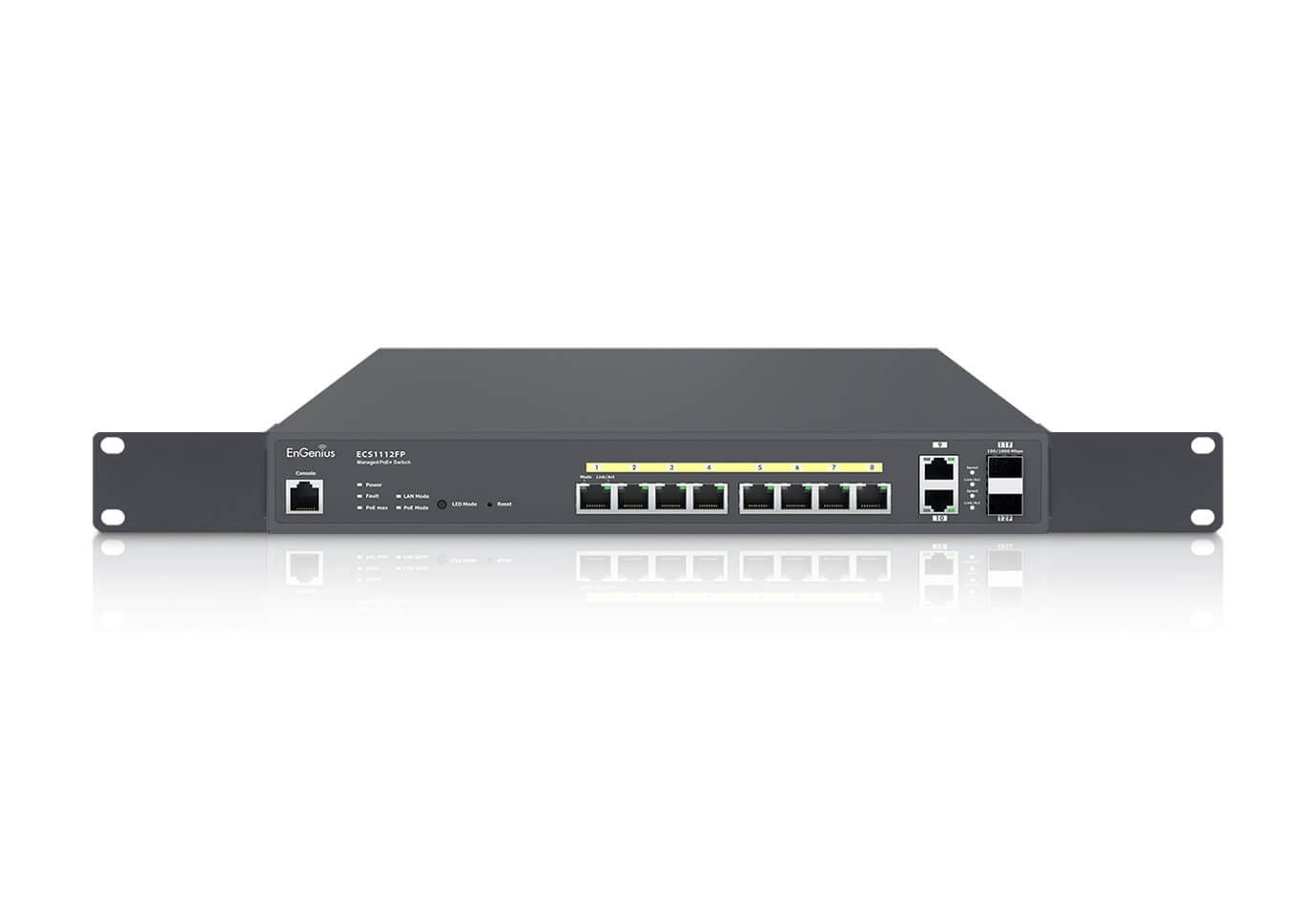 EnGenius ECS1112FP tinklo komutatorius Valdomas L2+ Gigabit Ethernet (10/100/1000) Maitinimas per