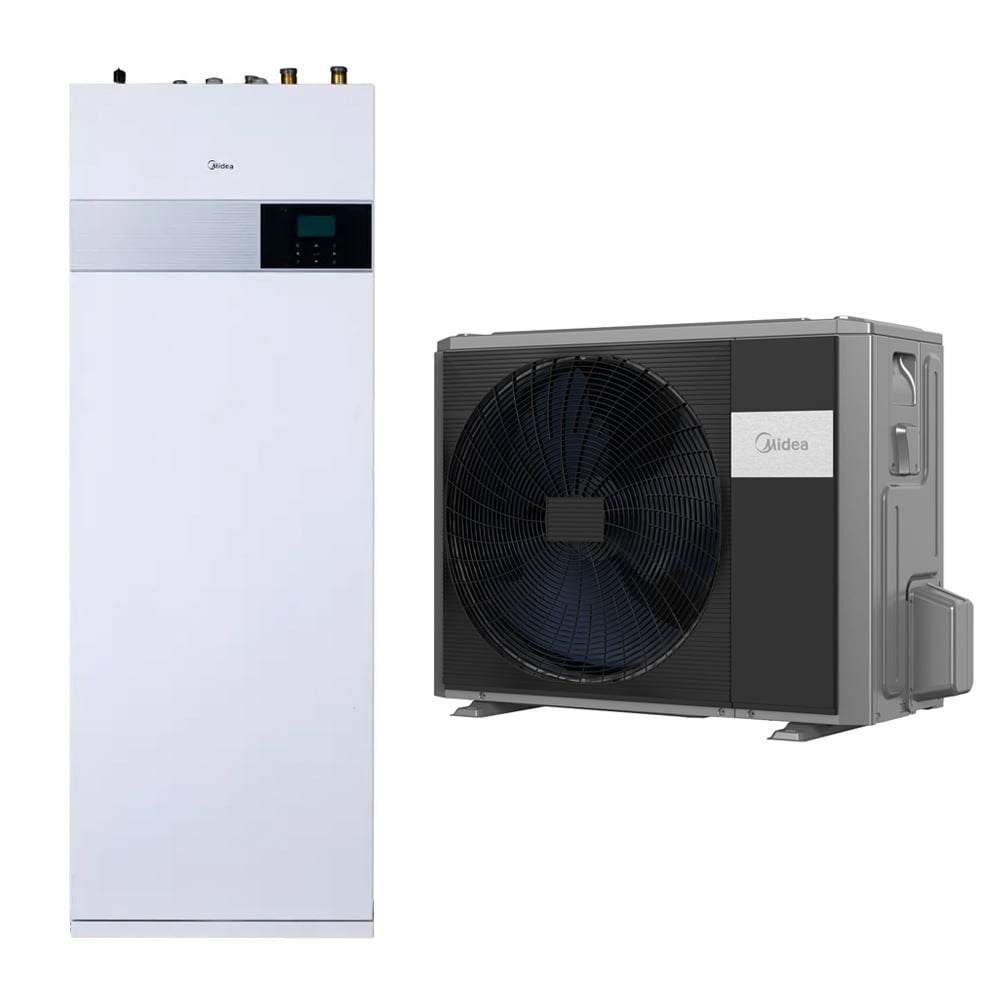 Midea oras-vanduo šilumos siurblys M-THERMAL ARCTIC HBT-A100/190CDS90GN8-B + MHA-V6W/D2N8-B2 6,2 kW (su integruotu 190l talpos boileriu)