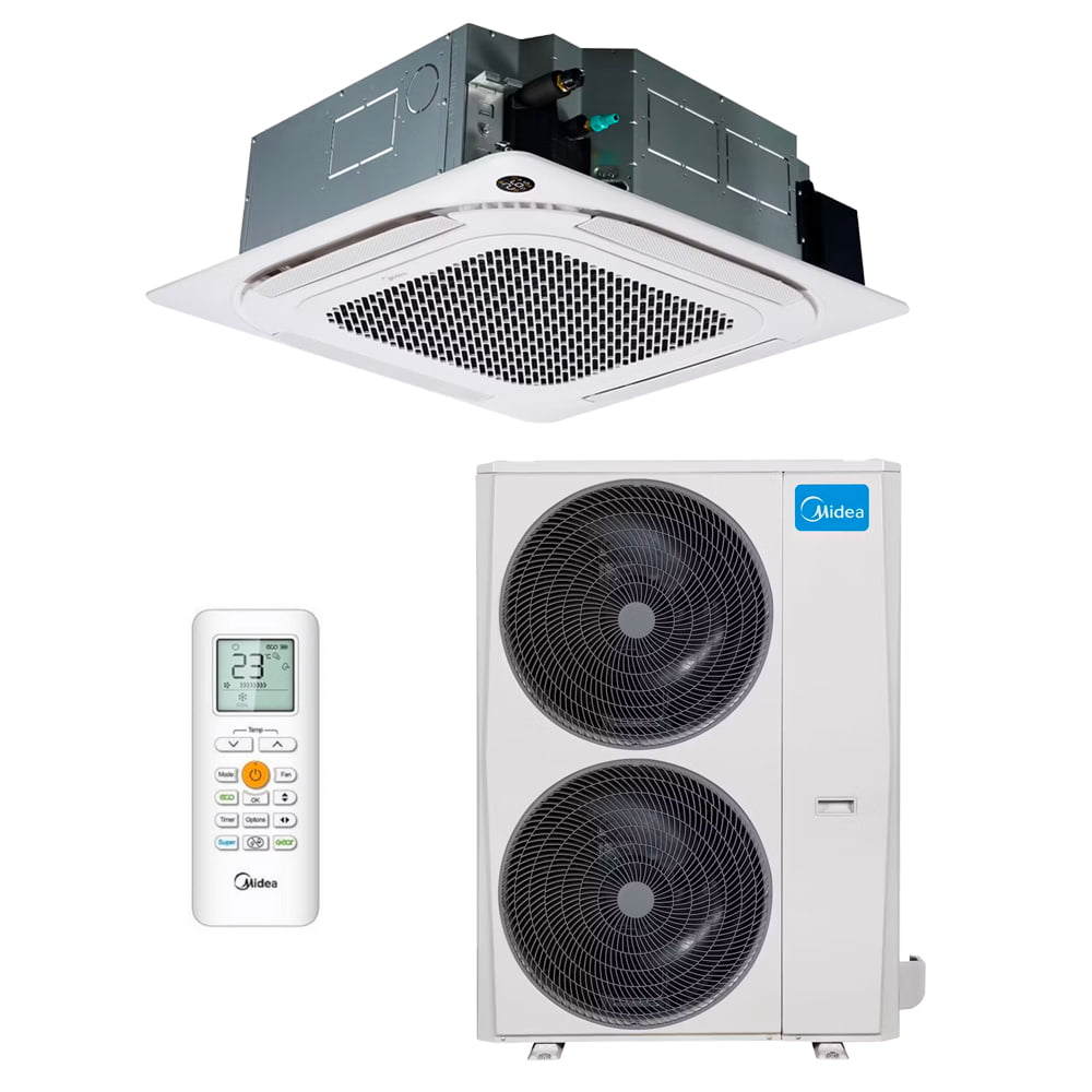 Midea kasetinis oro kondicionierius Breezeless+ MCD1-48HRFNX-QRD0W(GA) + MOE30U-48HFN8-RRD0W(GA) 14,1/16,1 kW