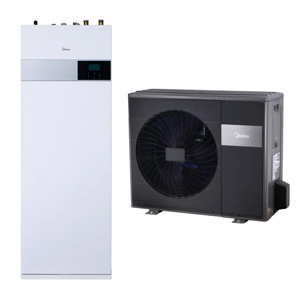 Midea oras-vanduo šilumos siurblys M-THERMAL ARCTIC HBT-A160/240CDS90GN8-B + MHA-V16W/D2RN8-B 16,0 kW (su integruotu 240l talpos boileriu)