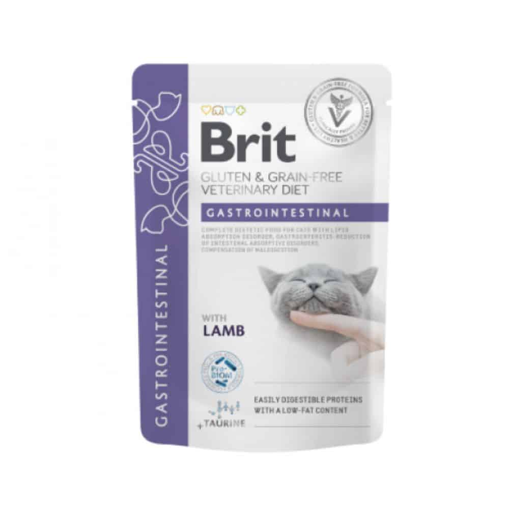 Brit GF Veterinary Diets Gastrointestinal - Low Fat Konservai Katėms 85g