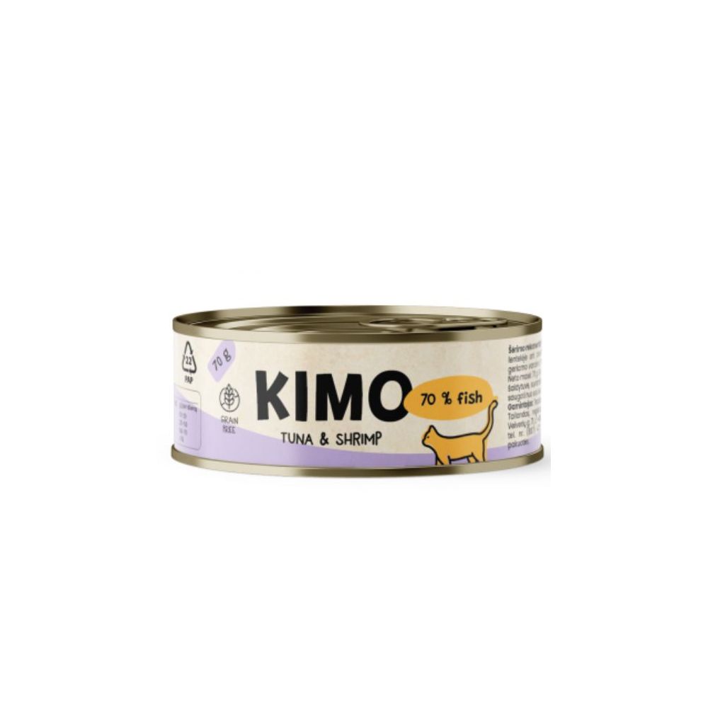 Kimo Tuna&Shrimp konservai katėms su tunu ir krevetėmis, 70g