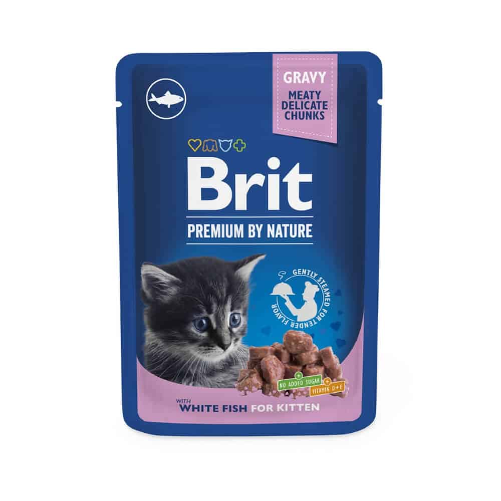 Brit Premium konservai kačiukams White Fish Kitten 100g