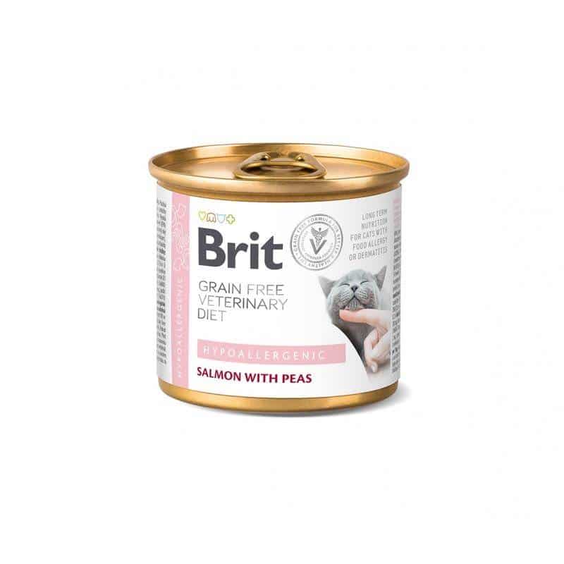 Brit GF Veterinary Diets Hypoallergenic konservai katėms, 200g