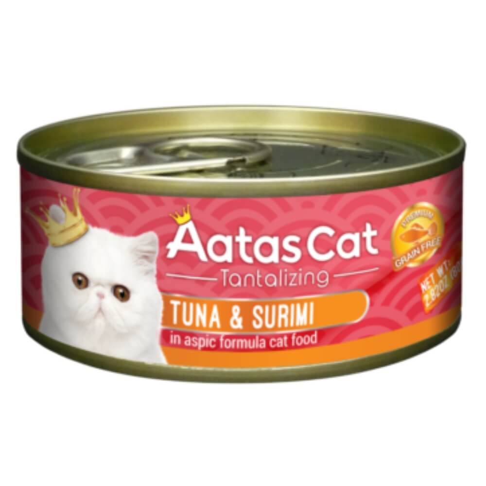 AATAS Tantalizing Tuna Surimi Konservai Katėms su tunu 80g