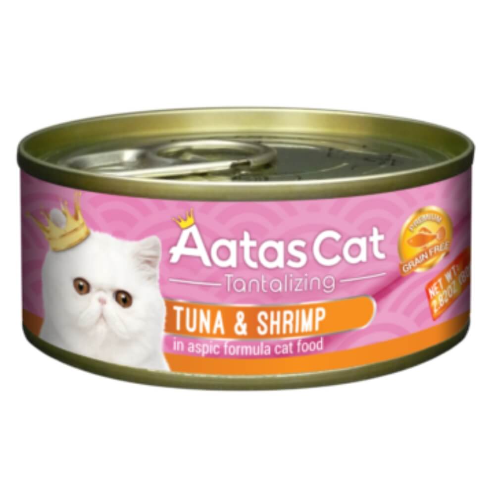 Aatas Cat Tantalizing Tuna Shrimp Konservai Katėms Su Tunu Ir Krevetėmis 80g