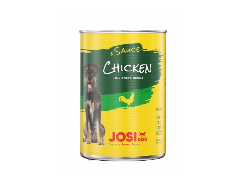 JosiDog Chicken in Sauce konservuotas maistas šunims vištiena padaže, 415 g