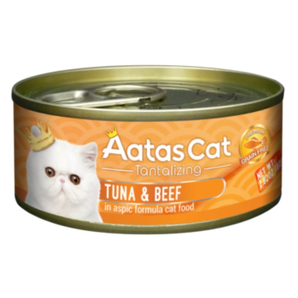 Aatas Cat Tantalizing Tuna and Beef konservai katėms su tunu ir jautiena, 80g