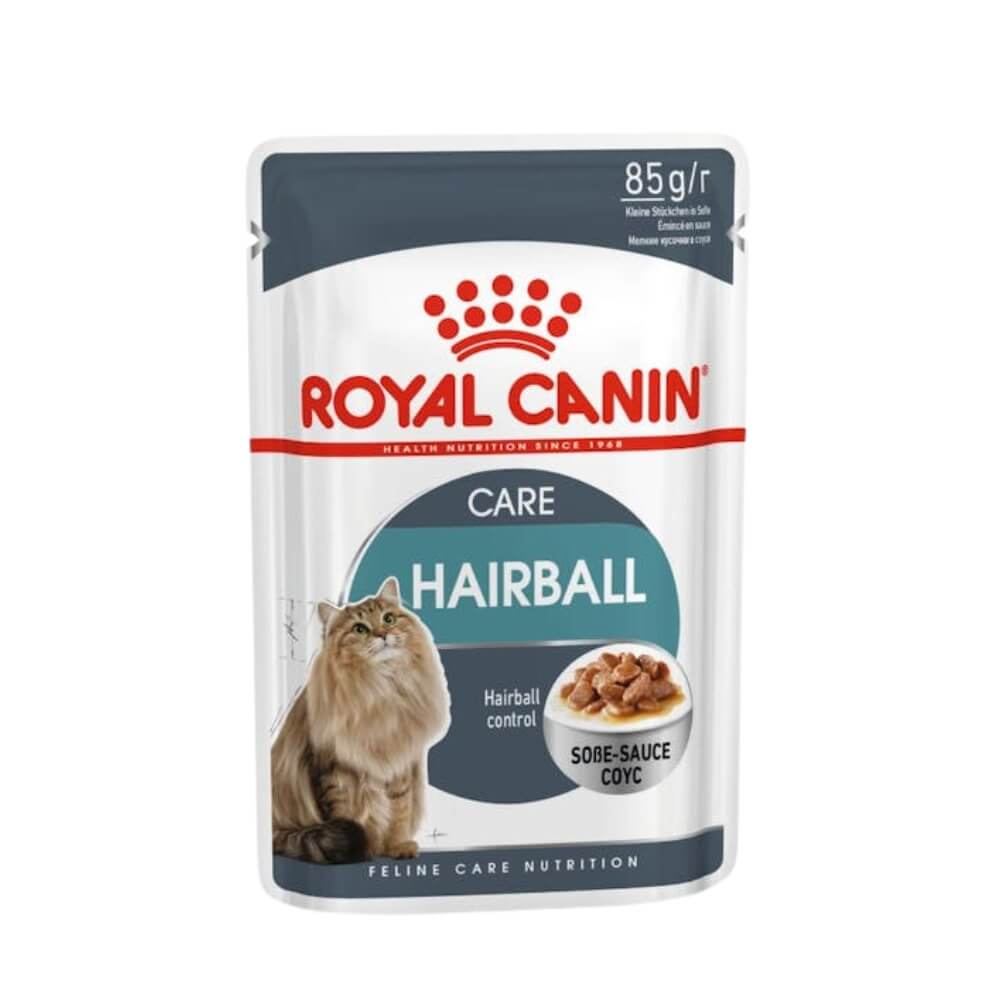 Royal Canin Hairball Care In Gravy Pouch konservai katėms padaže, 85g