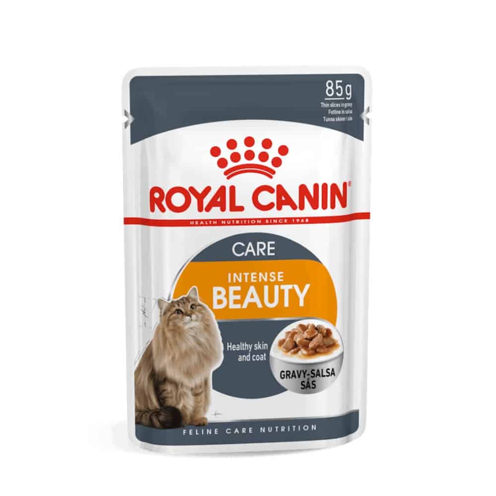 Royal Canin Intense Beauty In Gravy Pouch konservai katėms padaže, 85gr