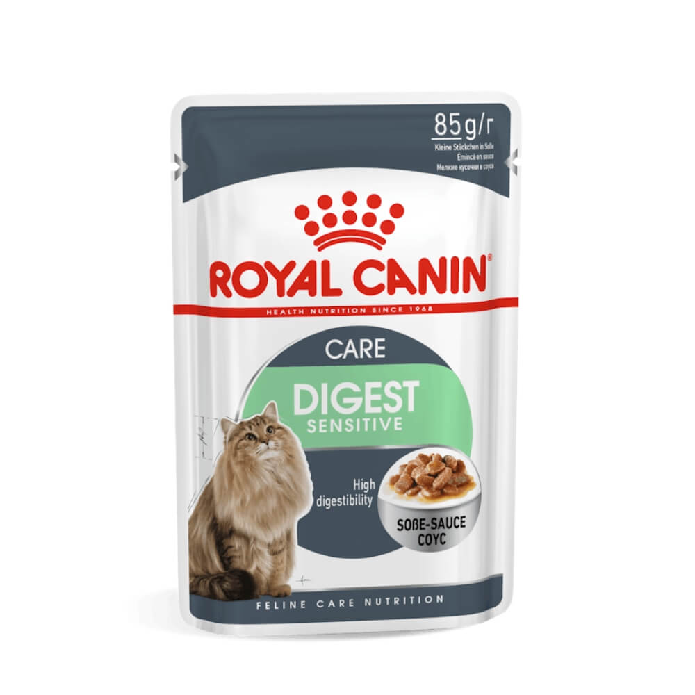 Royal Canin Digest Sensitive In Gravy Pouch konservai katėms, jautriam virškinimui, 85g