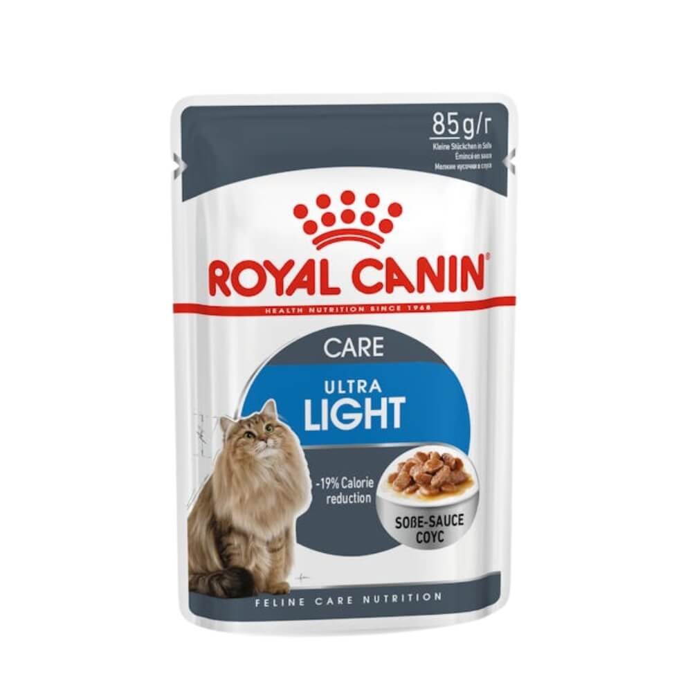 Royal Canin Ultra Light konservai katėms, linkusioms tukti, 85g