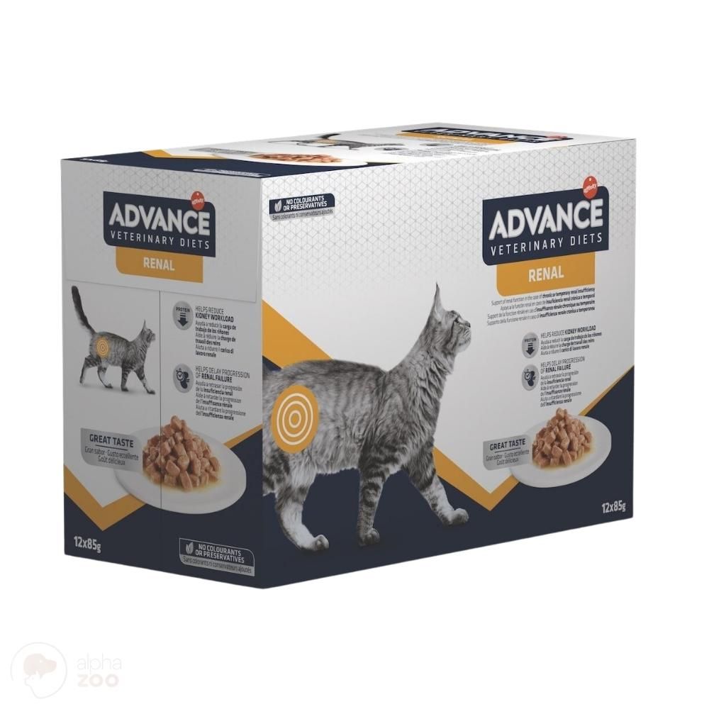 Advance Veterinary Diets Renal Cat  Šlapias Maistas Katėms 85g*12vnt.