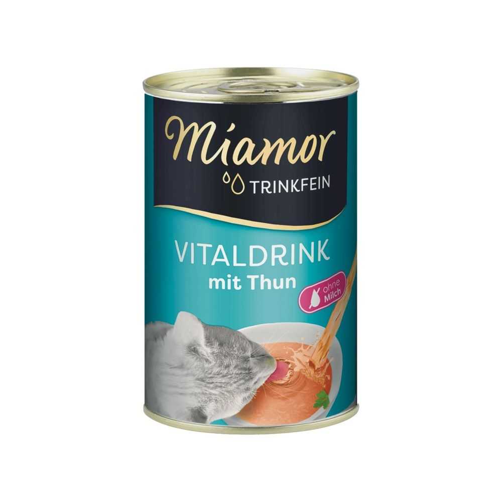 MIAMOR TRINKFEIN VITALDRINK kačių sriuba/gėrimas suaugusioms katėms – tunas, 135 ml