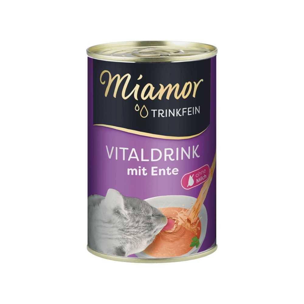 MIAMOR TRINKFEIN VITALDRINK kačių sriuba/gėrimas suaugusioms katėms – antiena, 135 ml