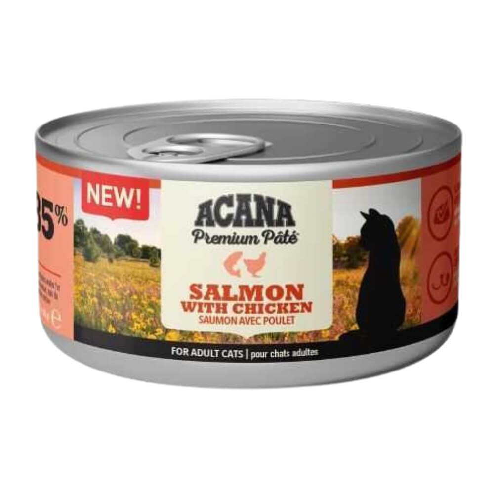 Acana Premium Pate Salmon Chicken konservai katėms su lašiša ir vištiena, 85g