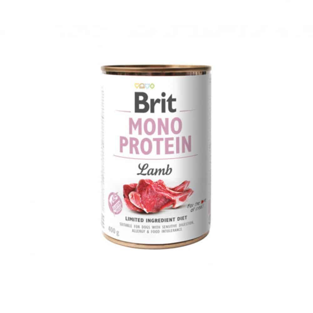 Brit Care Mono Protein Lamb vieno baltymo konservai šunims su ėriena 400g