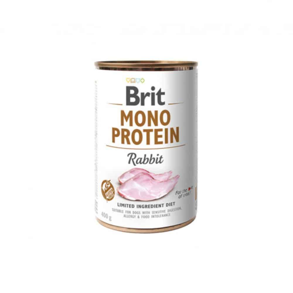 Brit Care Mono Protein Rabbit vieno baltymo konservai šunims su triušiena 400g