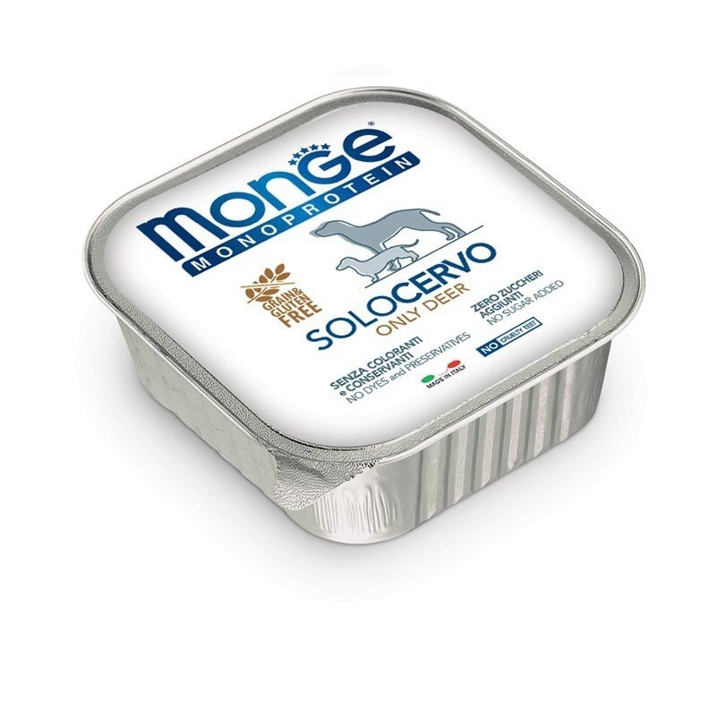 Monge Monoprotein konservai šunims su elniena 12x150g