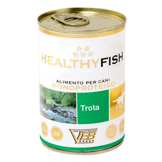 Healthyfish Trota (su upėtakiu) monoproteininis paštetas šunims 6x400g