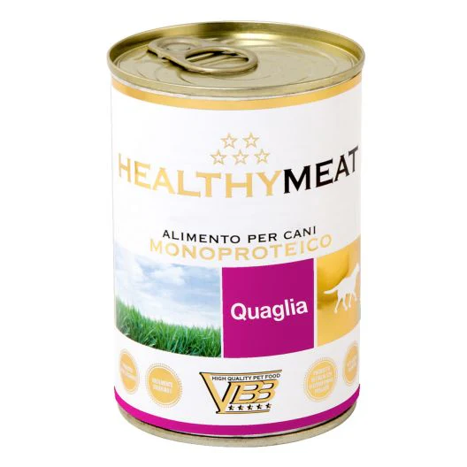 Healthymeat Quaglia (su putpeliena) monoproteininis paštetas šunims 6x400g