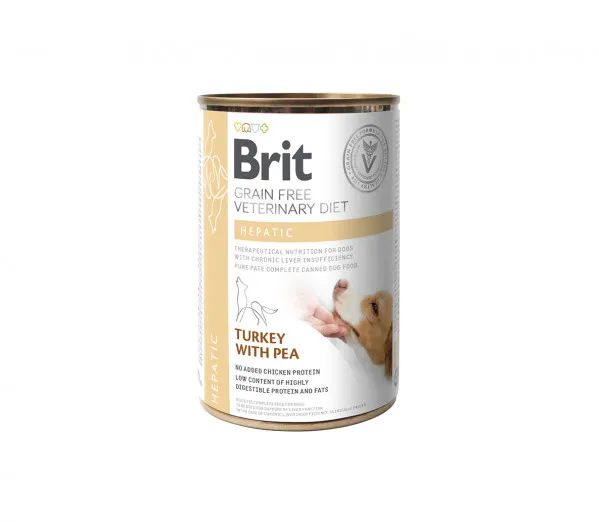 Brit GF Veterinary Diets Konservai Šunims Hepatic 6x400g