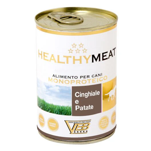 Healthymeat Cinghiale e Patate ( su šerniena ir bulvėmis) paštetas šunims 6x400g