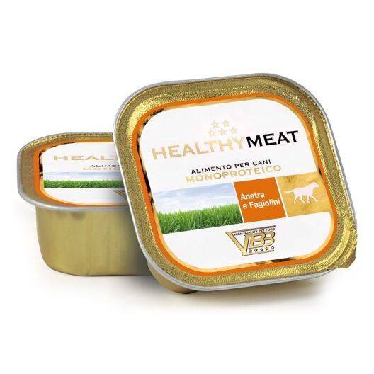 Healthymeat Anatra e Fagiolini (su antiena ir žaliosiomis pupelėmis) paštetas šunims 12x150g