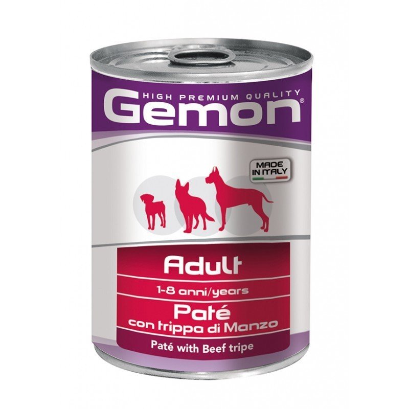 Gemon all breeds adult konservuotas paštetas suaugusiems šunims su jautiena 6x400g